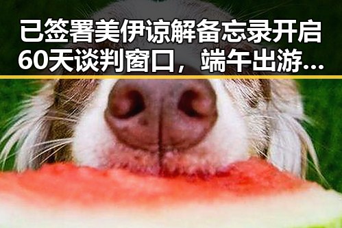 已签署美伊谅解备忘录开启60天谈判窗口，端午出游注意有人被AI忽悠白花1000块